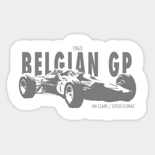 1963 Belgian GP - Jim Clark Sticker